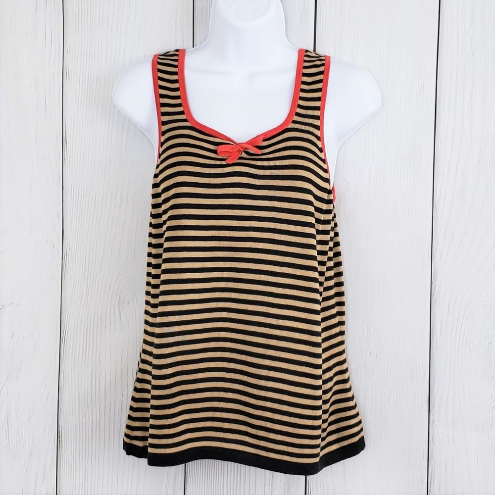 WINDRIDGE by CHERYL NASH sz M SILK Stripe Tank Top